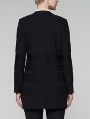 Mandarin Multi-Texture Jacket