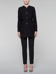Mandarin Multi-Texture Jacket
