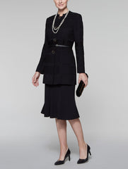 Mandarin Multi-Texture Jacket