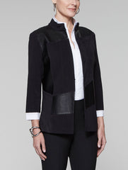 Black Patchwork Jacket
