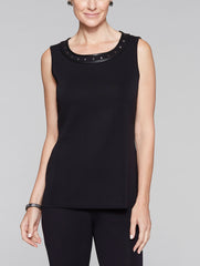 Black Studded Trim Tank