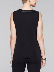 Black Studded Trim Tank