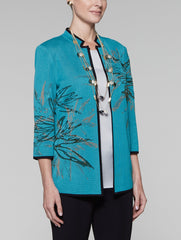 Embroidered Accent Jacket
