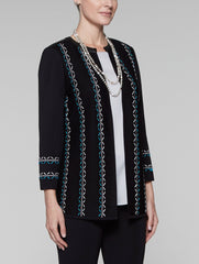 Multicolor Cross Stitch Jacket