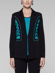 Contrast Laced Detail Jacket