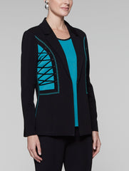 Contrast Laced Detail Jacket
