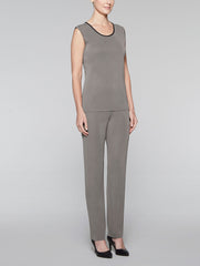 Mink Grey 25" Tank with Black Trim