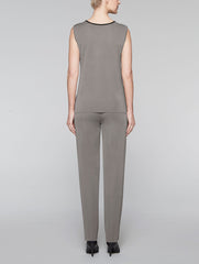Mink Grey 25" Tank with Black Trim