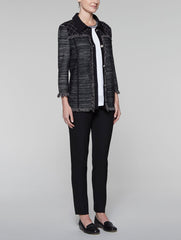 Mélange Fringe Jacket