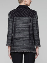 Mélange Fringe Jacket