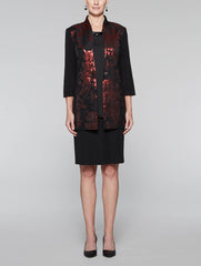 Lustrous Floral Jacket