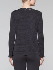 Slate Grey Zipper and Grommet Jacket