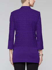 Imperial Purple Knit Jacket