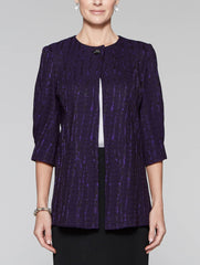 Imperial Purple Shiny Wave Jacket