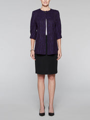 Imperial Purple Shiny Wave Jacket
