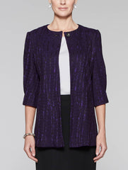 Imperial Purple Shiny Wave Jacket