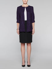 Imperial Purple Shiny Wave Jacket