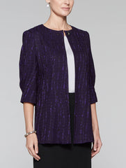 Imperial Purple Shiny Wave Jacket