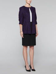 Imperial Purple Shiny Wave Jacket