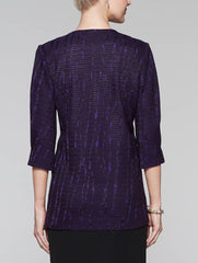 Imperial Purple Shiny Wave Jacket