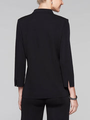 Embroidery and Stone Jacket Color Black