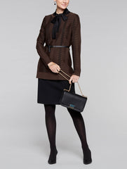 Contrast Detail Tunic Color Hickory/Black