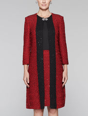 Sparkle Longline Knit Jacket