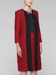 Sparkle Longline Knit Jacket
