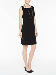 Black Square Neck Tank Dress