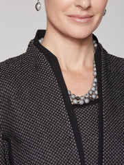 Honeycomb Pattern Jacket Color Black/Slate