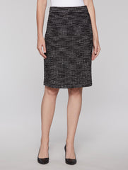 Tweed Skirt Color Black/Mist/White