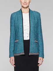 Tweed Contrast Trim Jacket