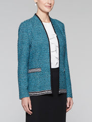 Tweed Contrast Trim Jacket