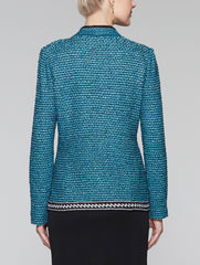 Tweed Contrast Trim Jacket