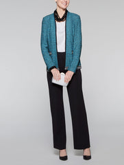 Tweed Contrast Trim Jacket