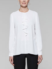 Waterfall Ruffle Blouse