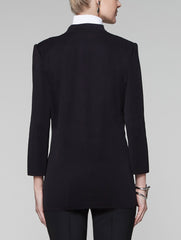 Floral Appliqué Knit Jacket