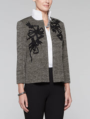 Suede Applique Mélange Jacket