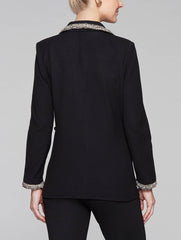 Dressy Trim Jacket Color Black/Gold