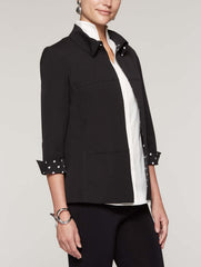 Polka Dot Trim Jacket