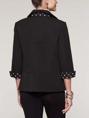 Polka Dot Trim Jacket