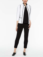 Cotton Piped Zip Jacket