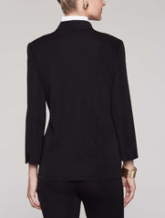 Embroidered Panel Jacket Color Black