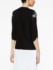 Embroidery 3D Floral Applique Jacket