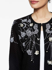 Embroidery 3D Floral Applique Jacket