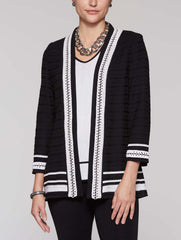 Crochet Chain Trim Jacket