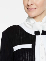 Contrast Frame Jacket Color Black/White