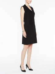 Tie Neck Dress Color Black