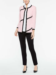 Piped and Stud Trim Jacket