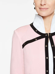 Piped and Stud Trim Jacket